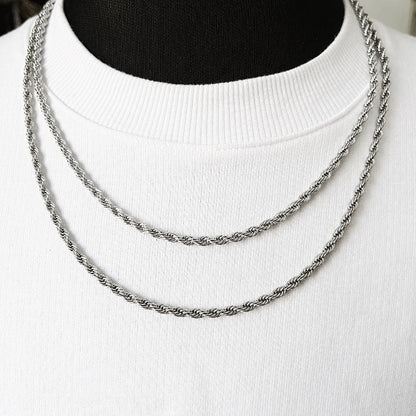 4mm Steel Rope Chain (22" and 24")