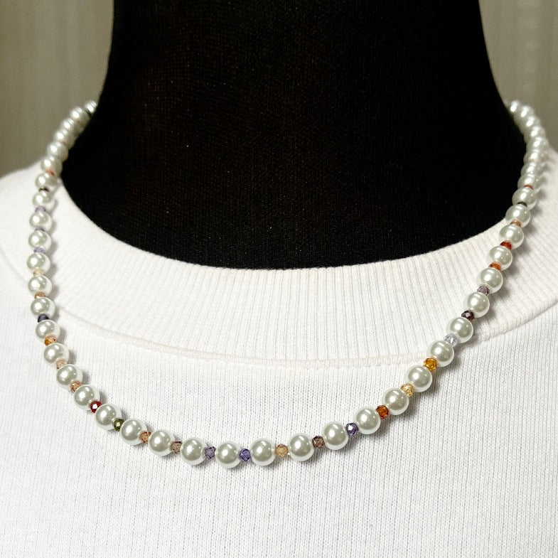 Faux Pearl 22" Rainbow Chain