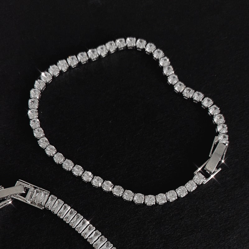 White Gold 4mm Tennis Bracelet 7.5"