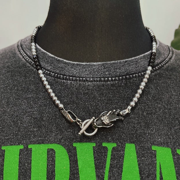 Chrome Dragon Hematite + Onyx