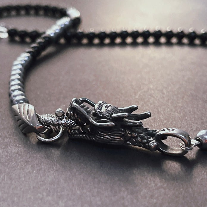 Chrome Dragon Hematite + Onyx