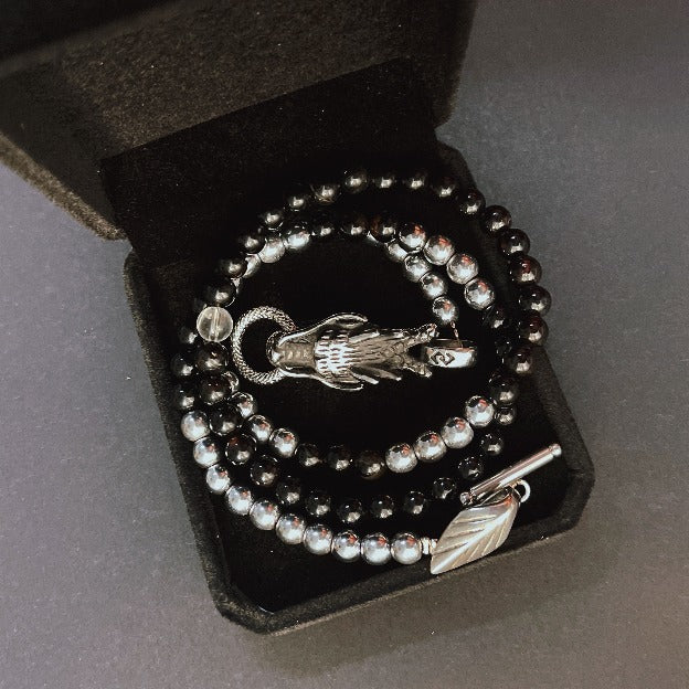 Chrome Dragon Hematite + Onyx