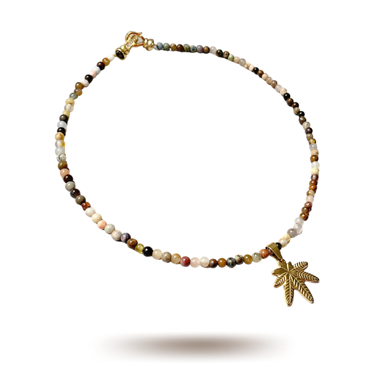 420 Mixed Gems Choker