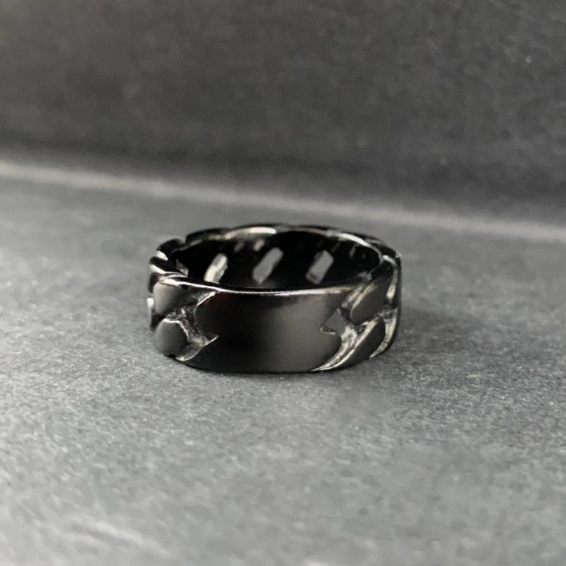 Miami Cuban Ring (Black)
