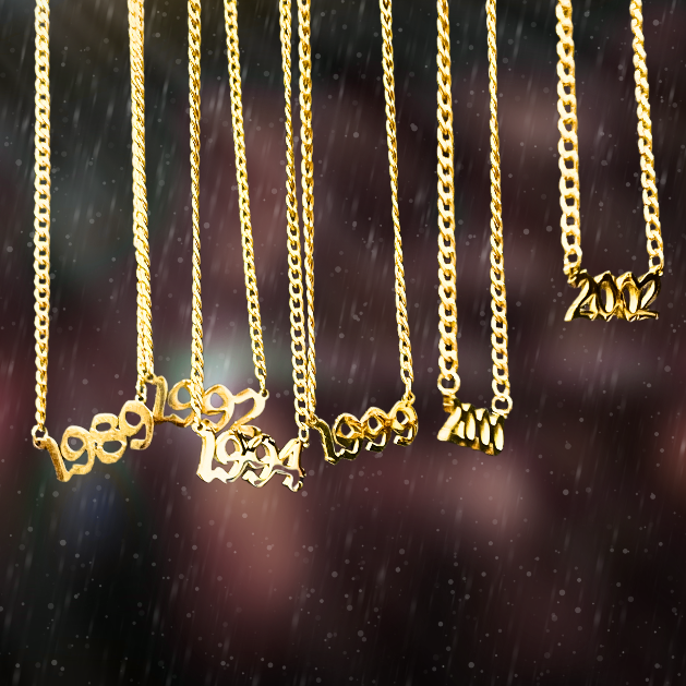 Birth Year Necklace (1988 - 2006)