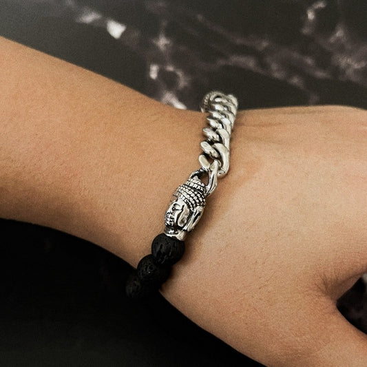 Buddha Meteorite Bracelet