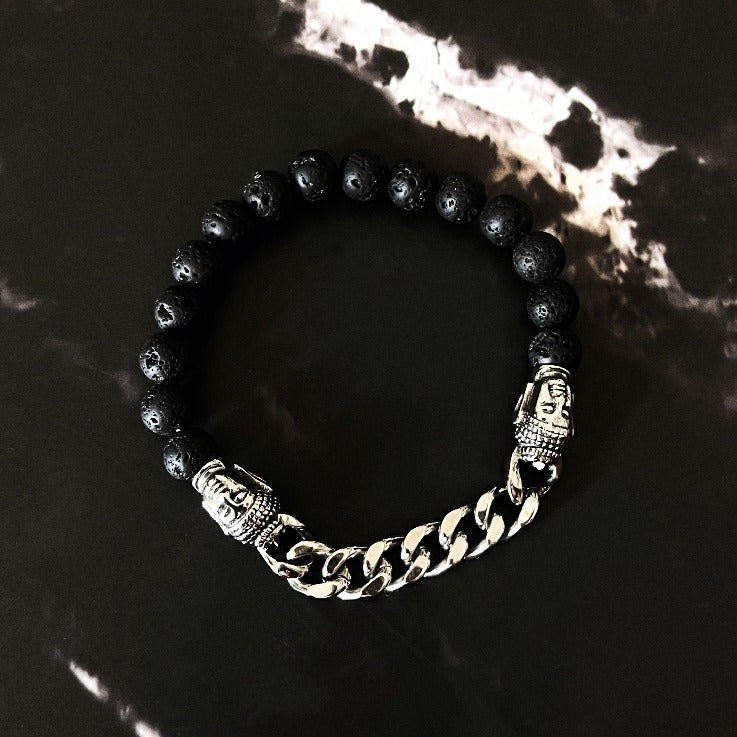 Buddha Meteorite Bracelet