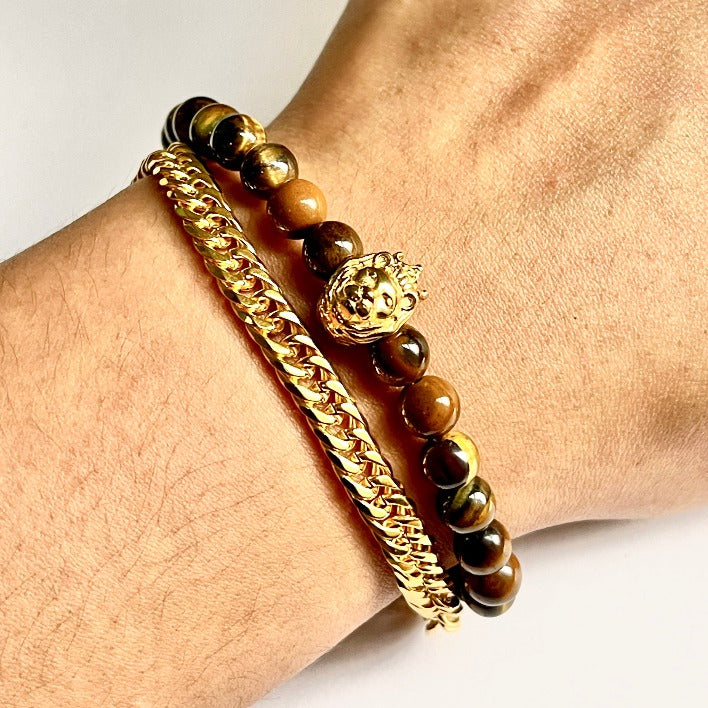 LEO KING Tiger Eye Bracelet
