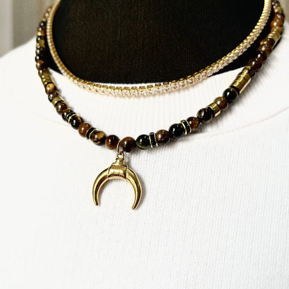 Tiger Eye Amulet Necklace