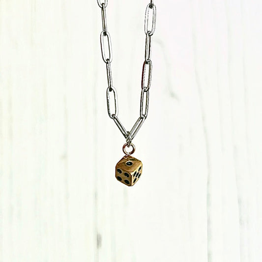 Micro Dice Necklace 20"