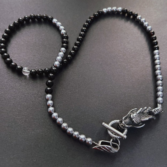 Chrome Dragon Hematite + Onyx