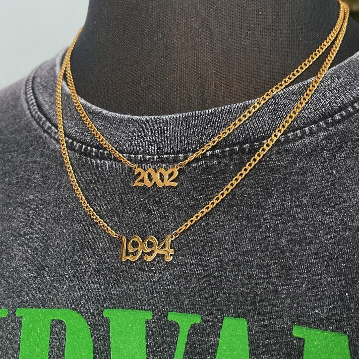 Birth Year Necklace (1988 - 2006)