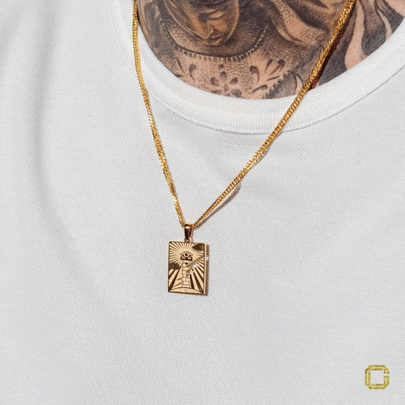 “The Tower” Tarot Medallion