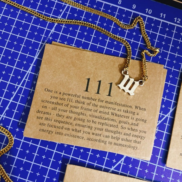 '111' Angel Number Necklace
