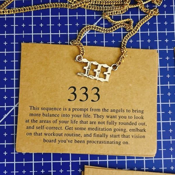 '333' Angel Number Necklace