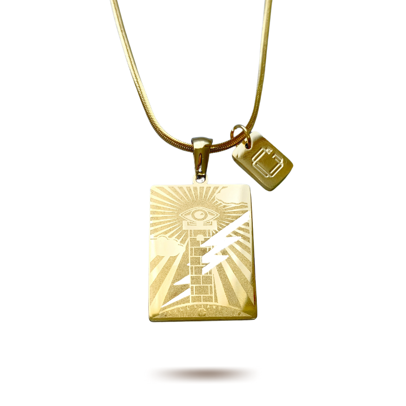 “The Tower” Tarot Medallion