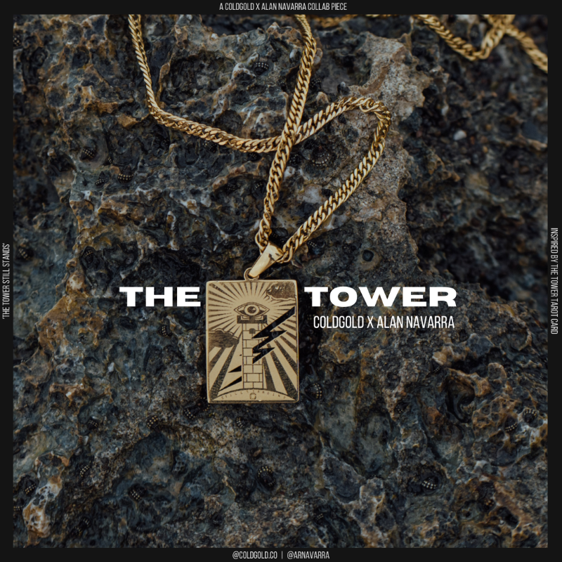 “The Tower” Tarot Medallion