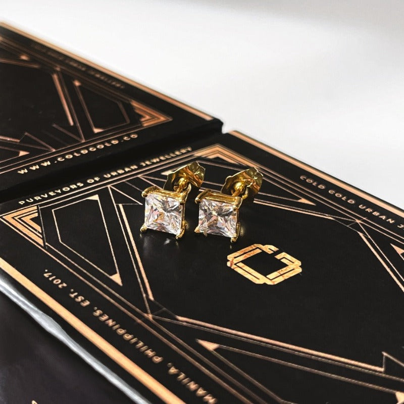 Square CZ Studs (sizes available)
