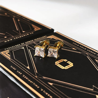 Square CZ Studs (sizes available)