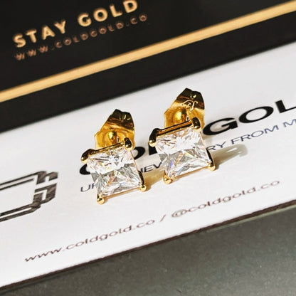 Square CZ Studs (sizes available)