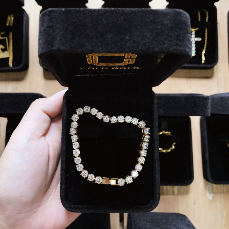 Rosegold Round-cut 6mm Tennis Bracelet 7.5"