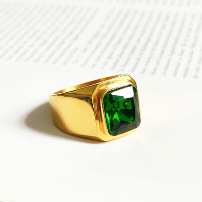 Emerald Signet Ring