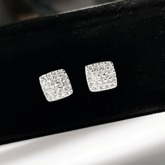 Icy Square Studs 8mm