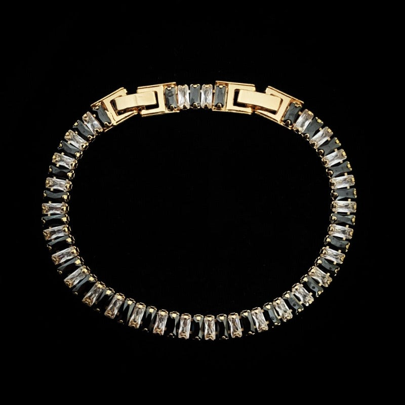 Black & White Tennis Bracelet