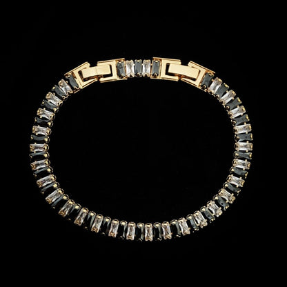 Black & White Tennis Bracelet