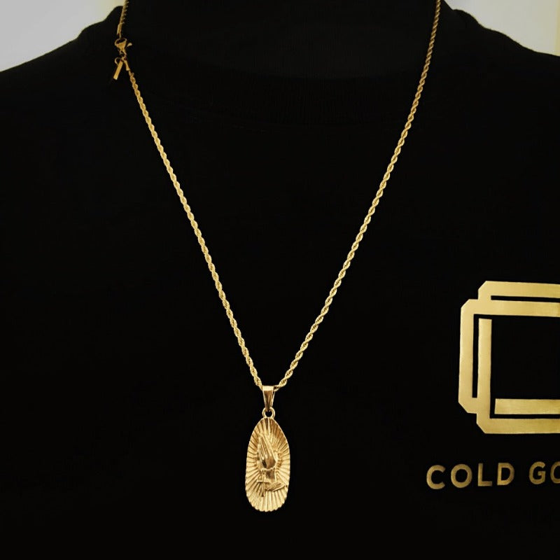 coldgold.co new prayer medallion