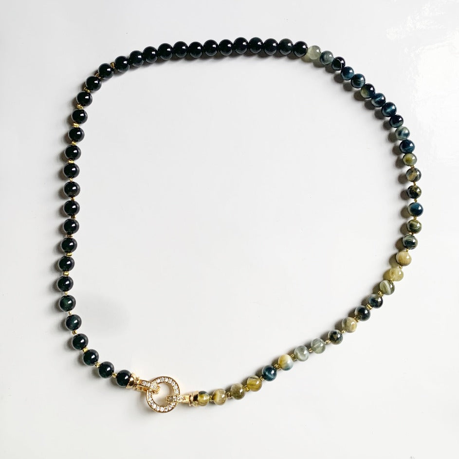 INFINITY®️ Onyx & Blue Tiger Eye