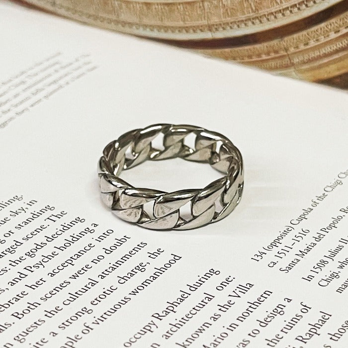 Steel Icon Link Ring