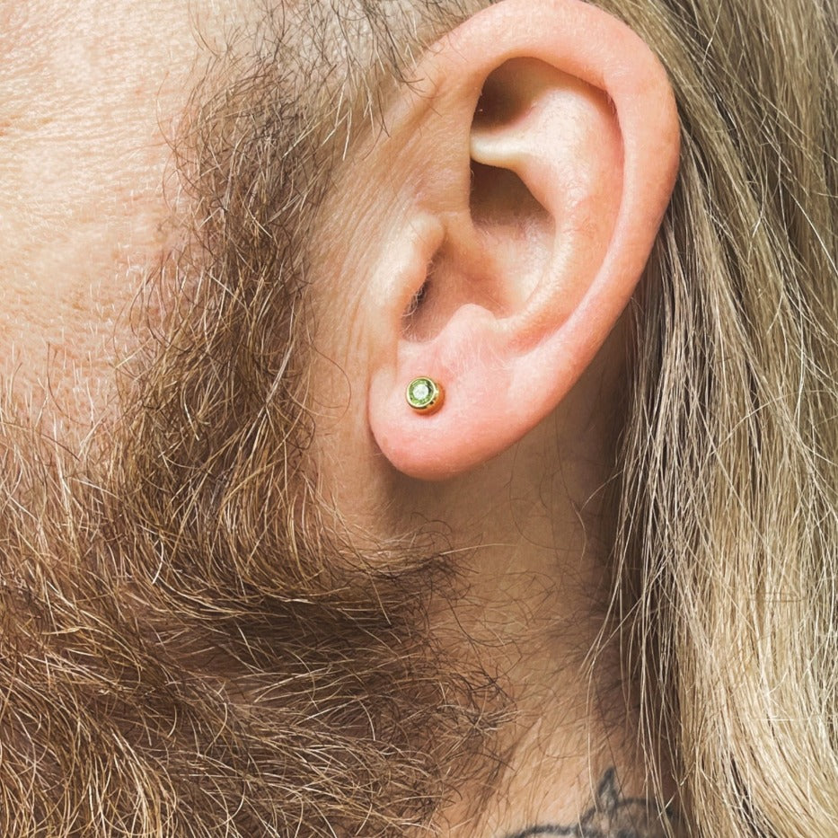 Micro Circle Peridot 2mm