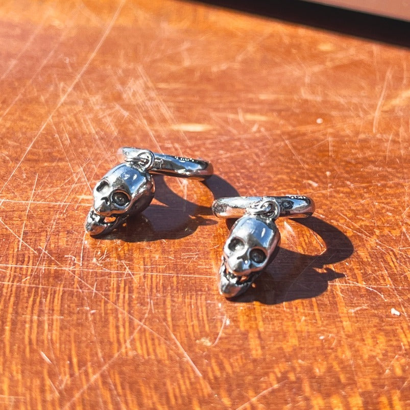 Skull Hoop Earrings