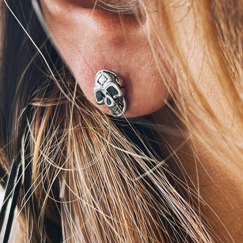 Steel Micro Skull Studs