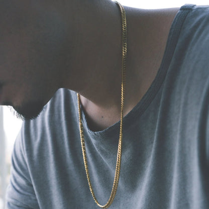 5mm Cuban 24" - chains - Cold Gold Mens Gold Urban Contemporary Hiphop Jewelry