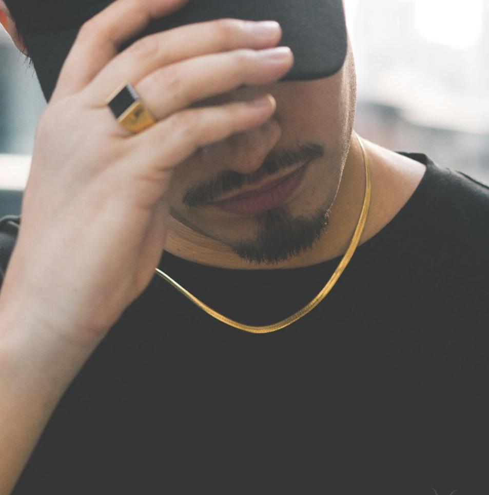 coldgoldph urban jewelry herringbone mens chain