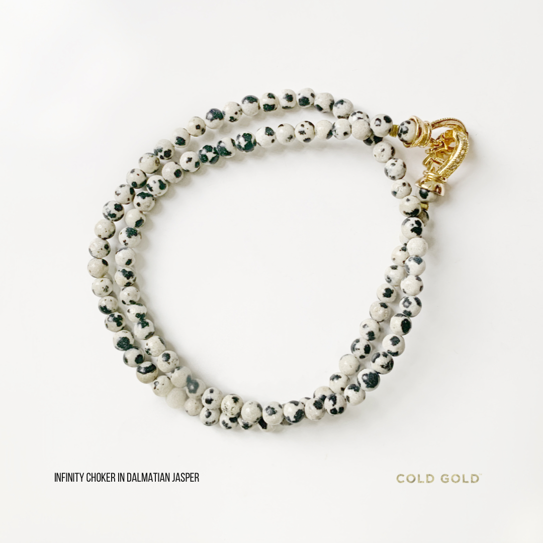 Infinity Choker (Dalmatian Jasper)