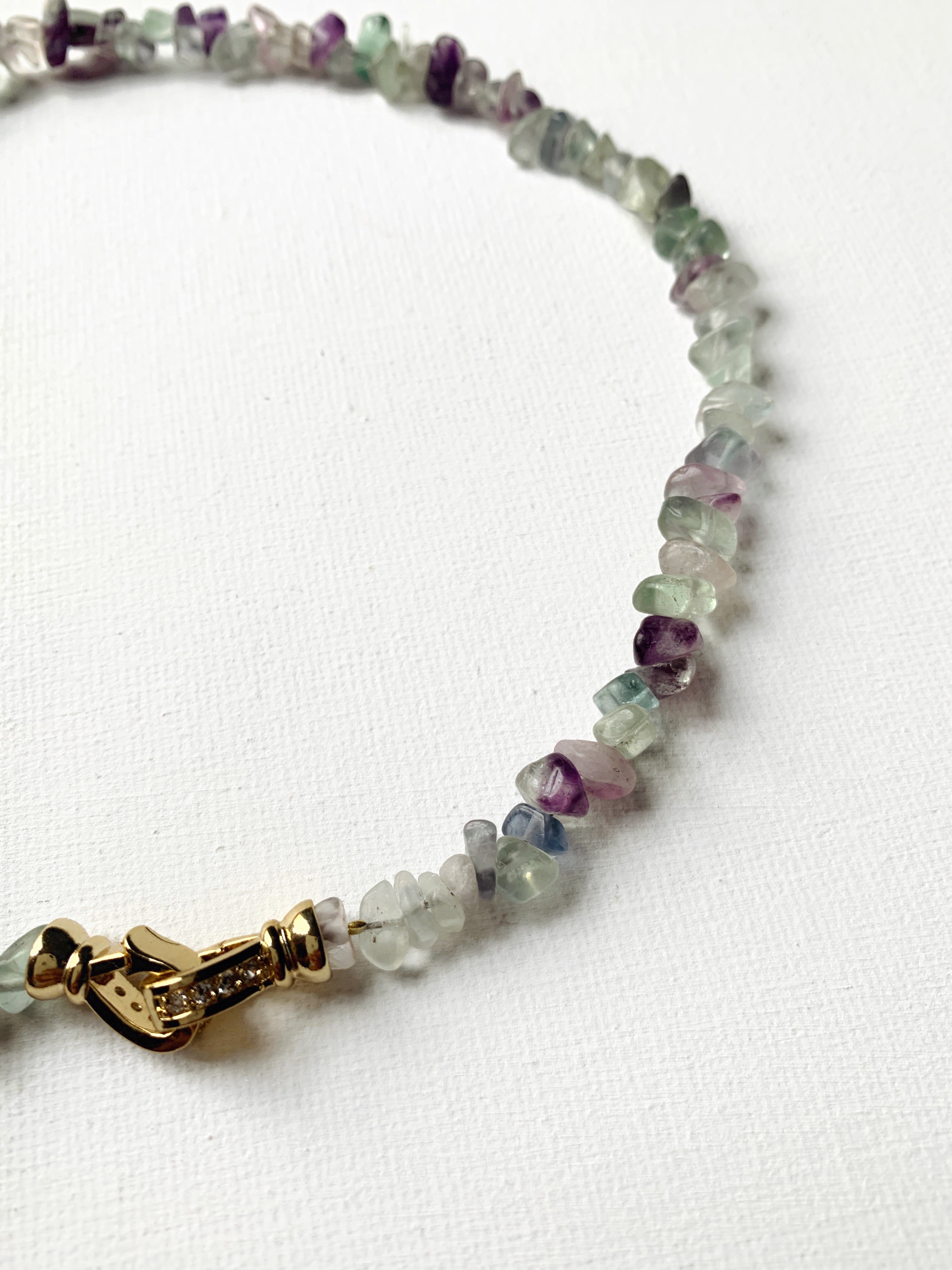 INFINITY®️ Rainbow Fluorite Necklace