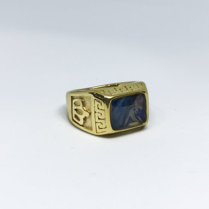 Blue Abalone Ring