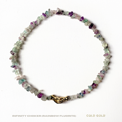 Infinity Choker (Rainbow Fluorite)