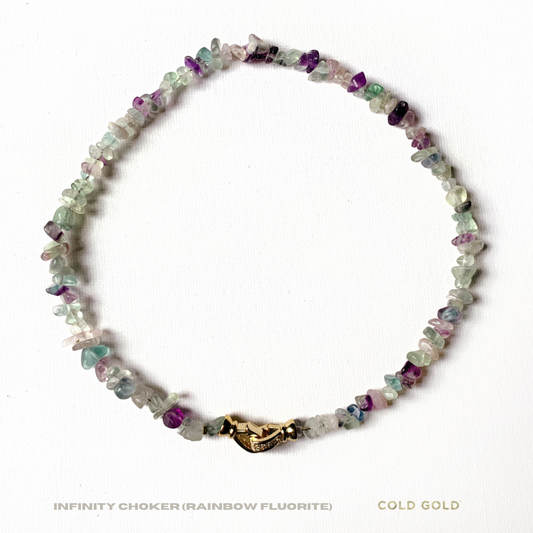 INFINITY®️ Rainbow Fluorite Necklace