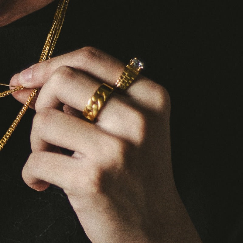 Miami Cuban Ring (Gold)