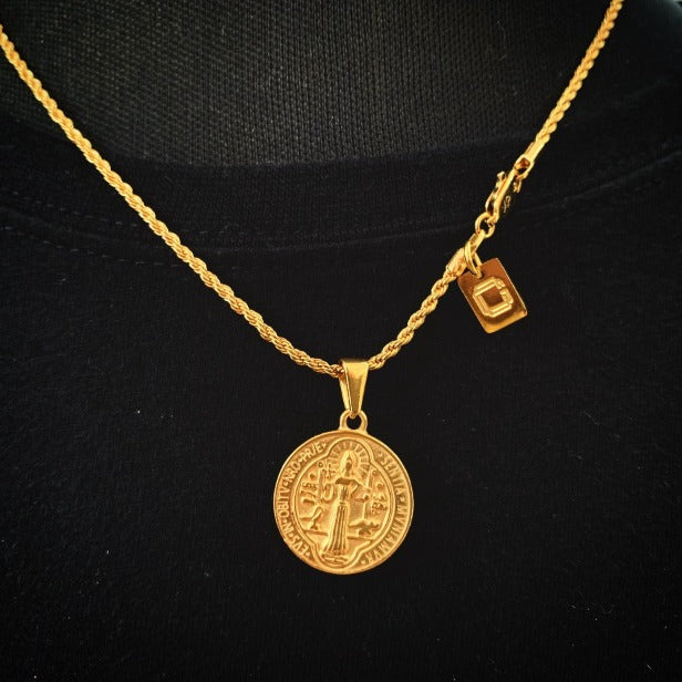 Mini Pax St Benedict Medallion Gold Plated by Cold Gold Philippines