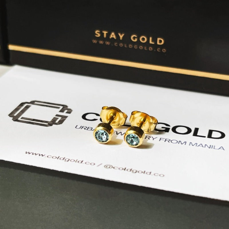 Micro Circle Aquamarine 2mm