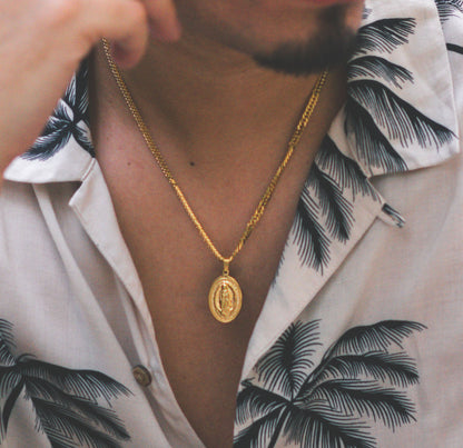 cold gold ph coldgoldph urban jewelry mens chain nuestra senora religious pendant gold pvd plated