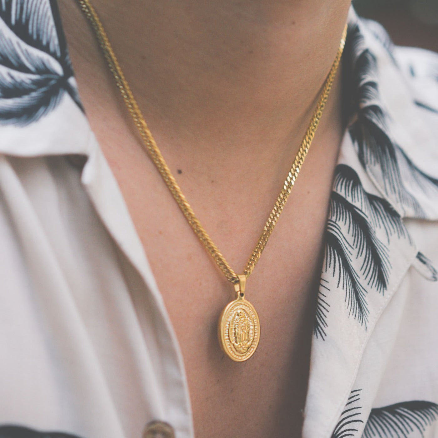 cold gold ph coldgoldph urban jewelry mens chain nuestra senora religious pendant gold pvd plated